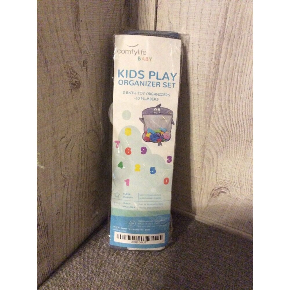 Comfylife Baby Kids Play Bath Toy Numbers  Set  with Shark Storage Bag